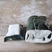 Windowsill Planter Deep Stoneware Bag in Blue Green