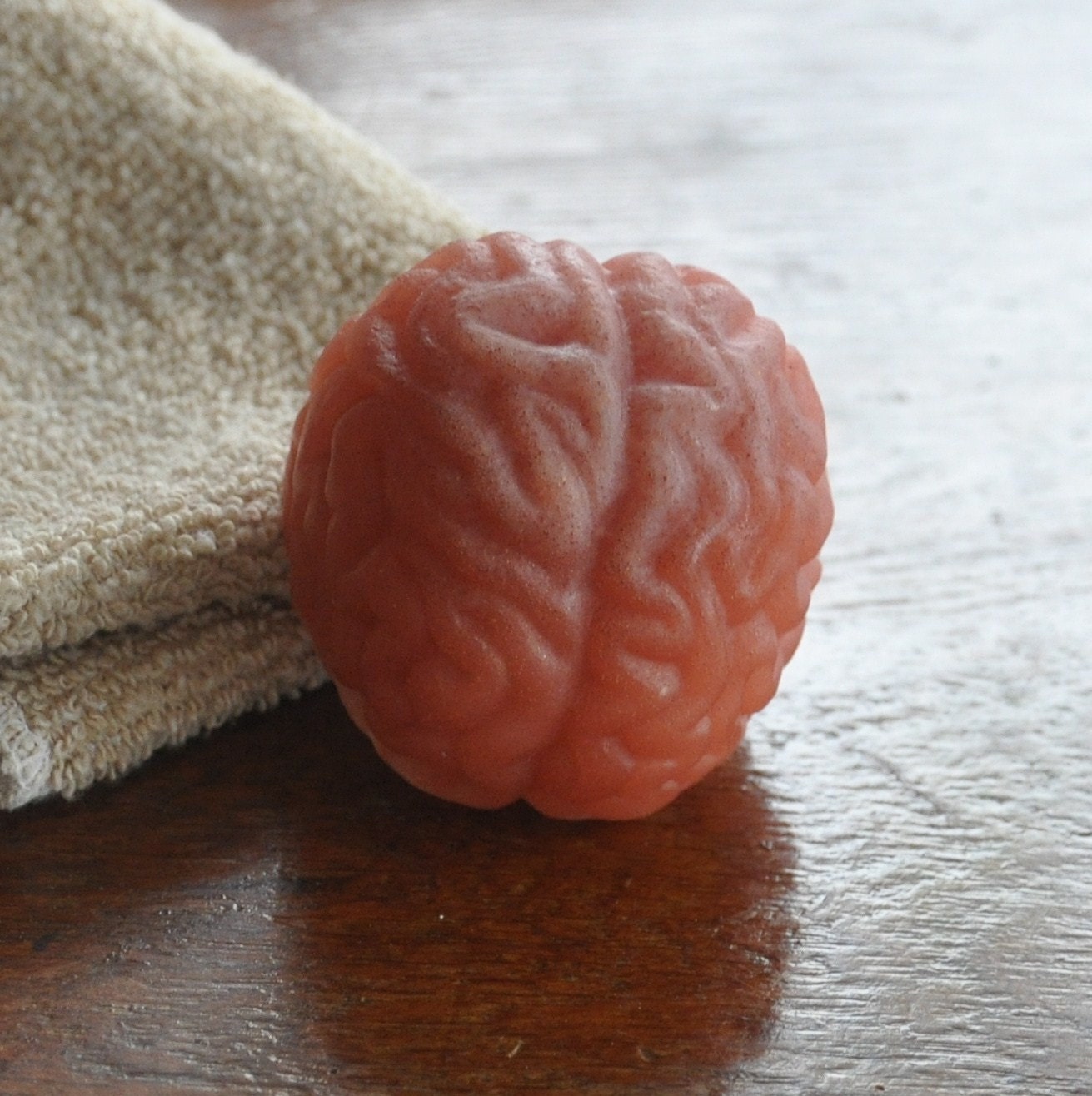 Braaaaaains... BRAAAAINS  - soap shaped like brains -  organic ingredients - something to wash with after Walking Dead, maybe