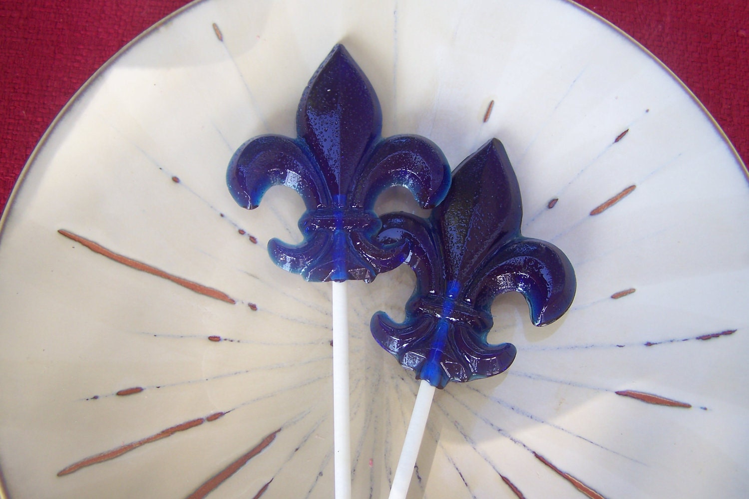 10 Fleur De Lis Lollipops New Orleans Wedding Party Favor