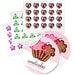 60 - 1.5 inch Round, Square, Star, Heart, Triangle Glossy Stickers