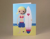 Surfer Gift Card featuring Badge