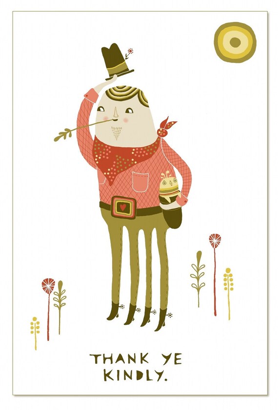 Thank Ye Kindly - greeting card