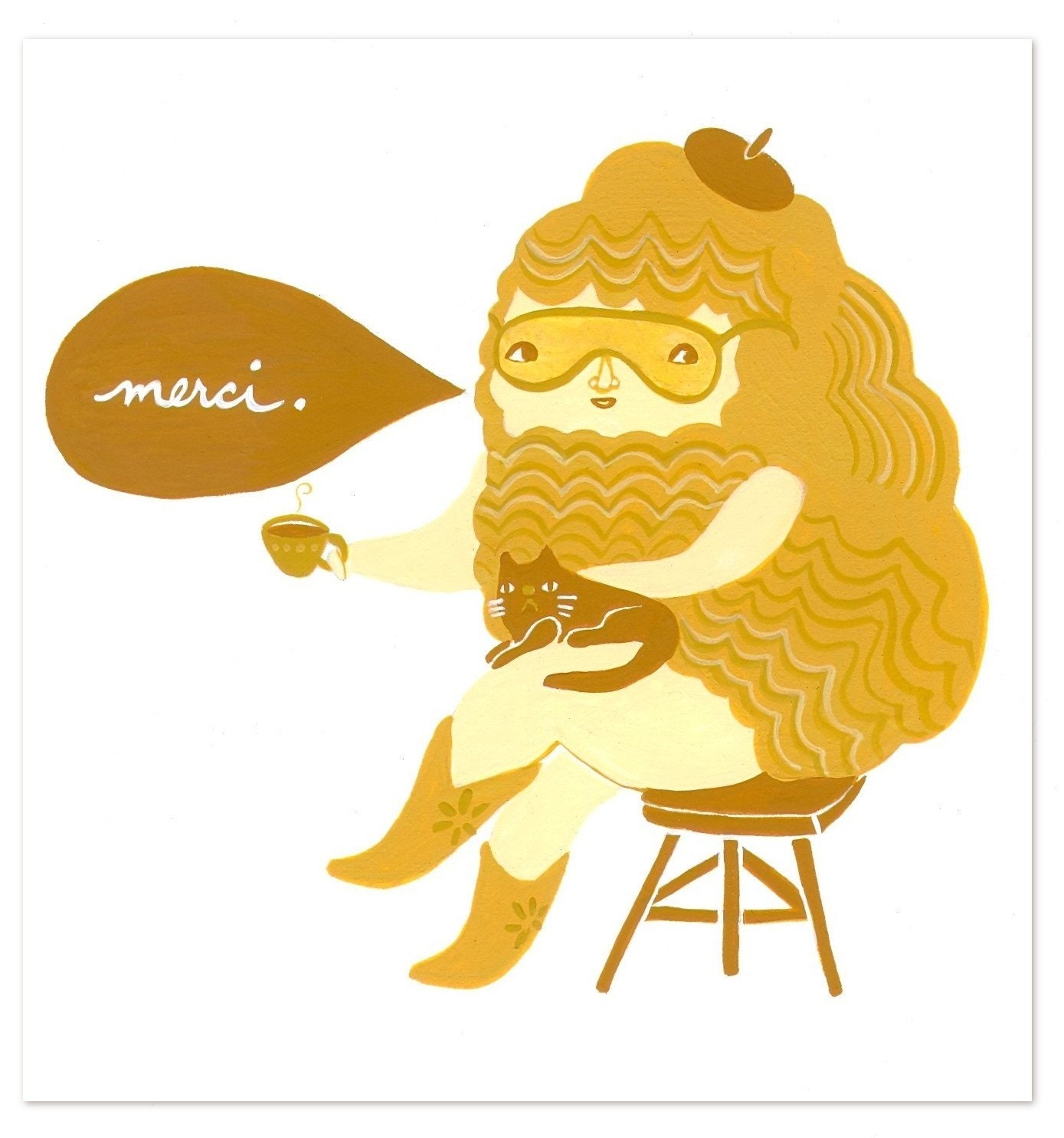 Merci - greeting card