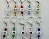 Rainbow Numbered Removable Stitch Markers - Storage Tin Included  -  Set Of 10 - Item No. 811