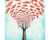 Birds of a Feather 13x19 large art print