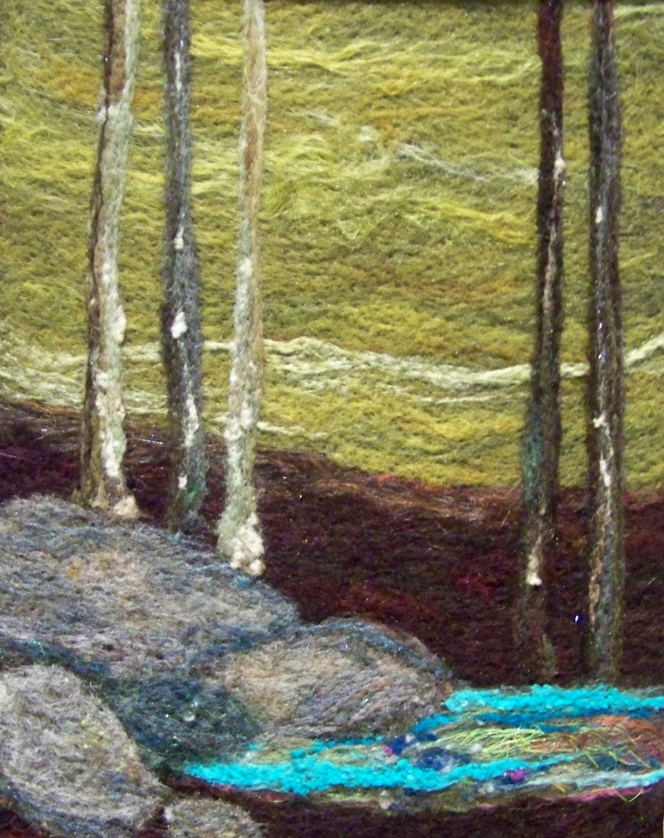 No.434 Stream Too - Needlefelt Art Large