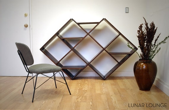 Argyle Shelving Unit  Mid Century Eames Era Furniture design