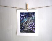 Abstract, Fall into Place, 8.5 x 11 Archival Reproduction Print - shellieartist
