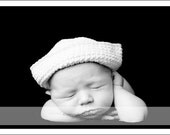 Nautical Sailor Portrait Hat--Custom Color and Size for Baby
