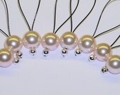 Stitch Markers SUPER SALE  Pink Pearl Snag Free Set of 8 Large Loop