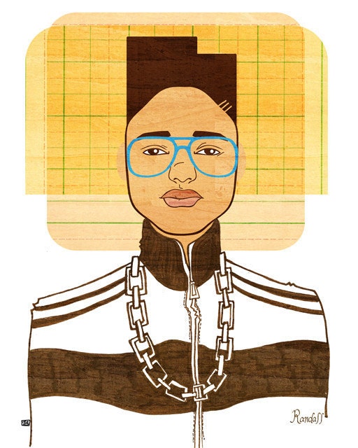 Yearbook Randall (Portrait), 8X10 Art Print