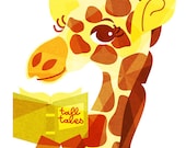 Tall Tales Giraffe (Animal Portrait), 8X10 Art Print