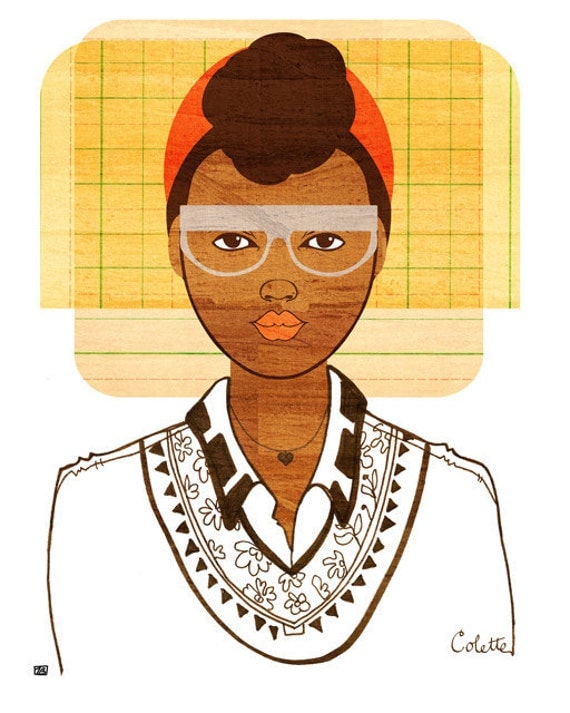 Yearbook Colette (Portrait), 8X10 Art Print