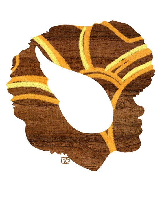 Free as a Bird (Wood Silhouette), 8X10 Art Print