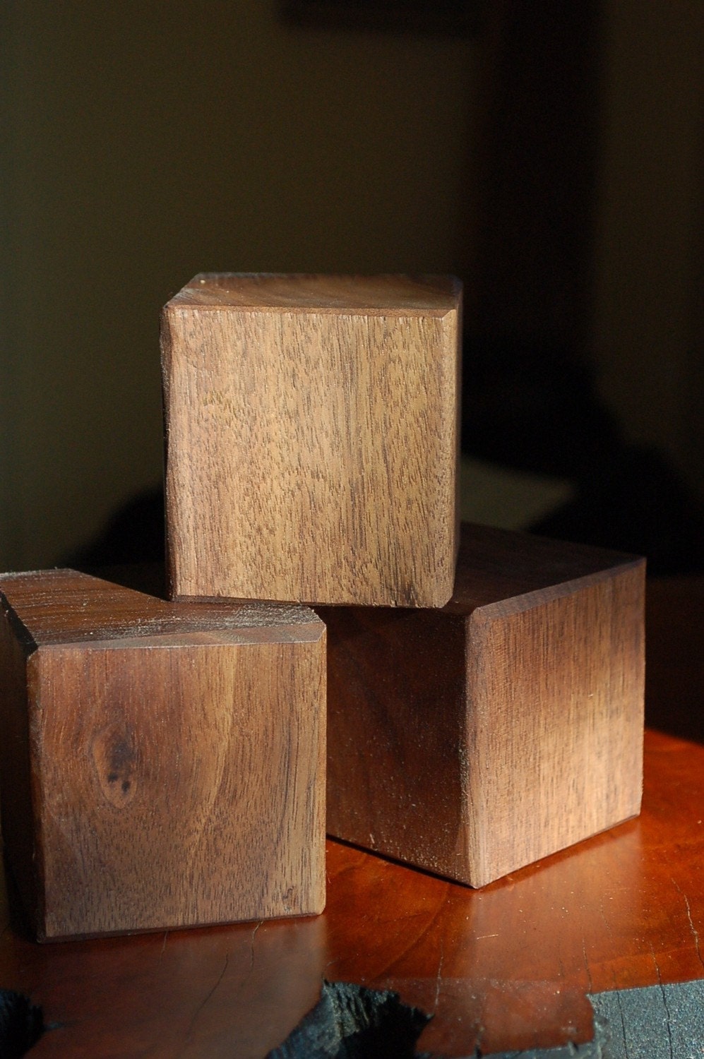 Finished Walnut Blocks Of Unusual Size