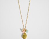 callie locket necklace      .      pink coral amazonite blue      .