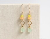 edith earrings  . 14kt gold filled     .