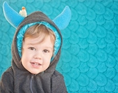 Customize Your Little Monster Hoodie -Toddler - monster hoodie, horned sweatshirt, custom jacket