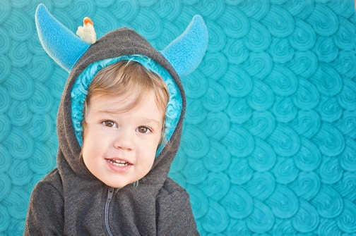 Customize Your Little Monster Hoodie -Toddler - monster hoodie, horned sweatshirt, custom jacket