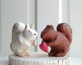 Squirrel Love Wedding Cake Topper