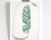 Feather Art // Feather Art 5x7 Print // Memories by Michele Maule