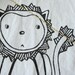 organic baby bib (lion)