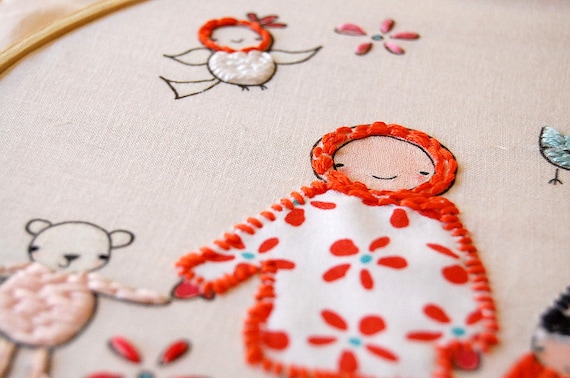 Meet the Gang Embroidery stitching PATTERN