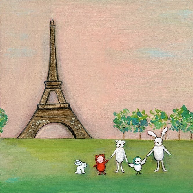 We are in Paris - 8.5 x 11 print by Marisa and Creative Thursday