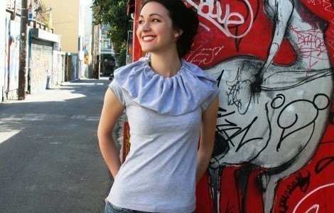 BULLE - light grey puffed tee