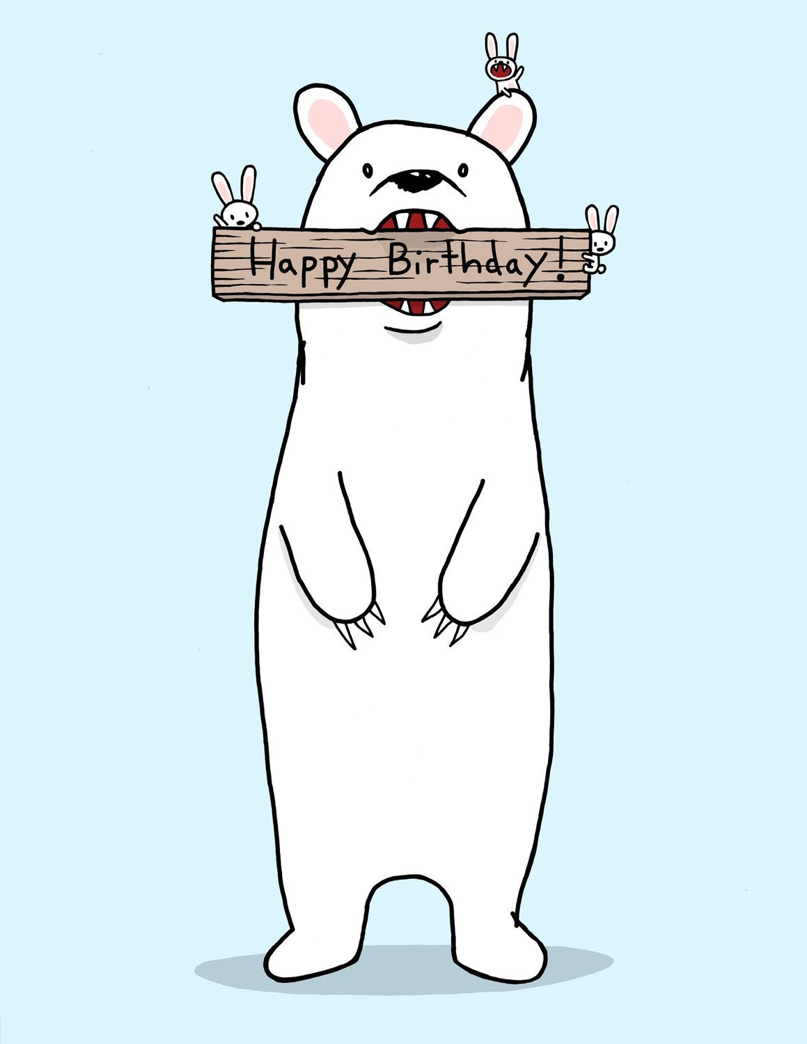 Happy Birthday Bear Card