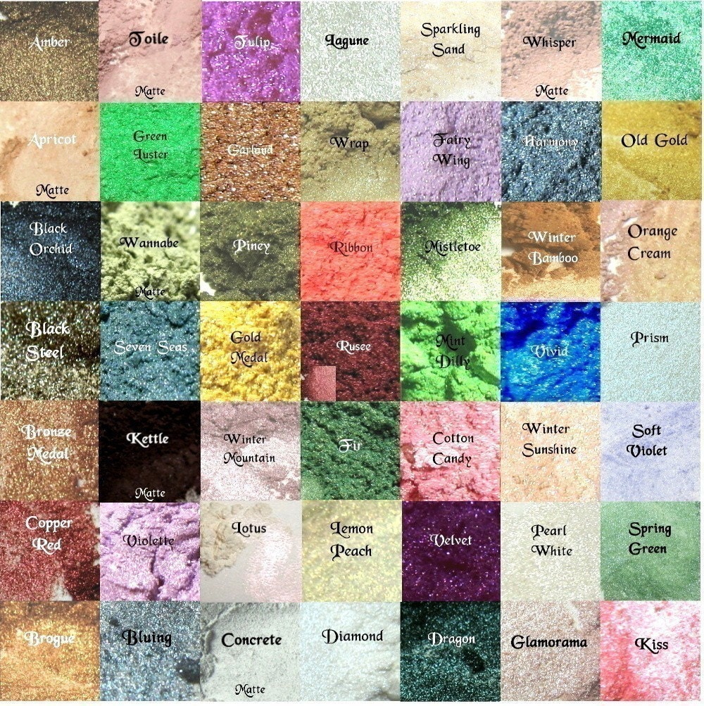 Vegan 10 Jars You Choose the Colors Mineral Makeup Kit Bright Colors
