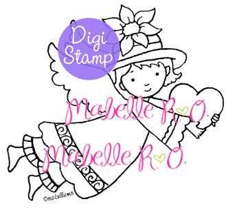 Digital Stamp: Angel Heart