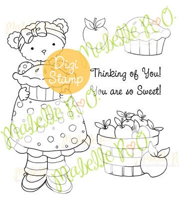 Digital Stamp Set: Sweet as Pie
