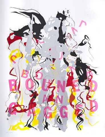 Jabber - A Fine Art Serigraph print by Ed Moses