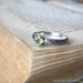Square Princess Cut Peridot Engagement Promise Stacking Ring