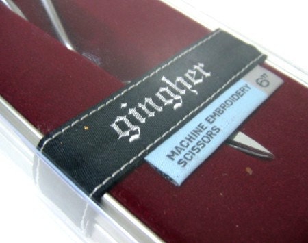 Gingher 6 inch Machine Embroidery Scissors with Gift Tin