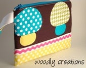 Zippered Wristlet Michael Miller Fabric