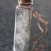 Just Me - LAST ONE - Messenger of Love - Winged Seeds of a Summer Flower Glass Bottle Necklace 30 inches - Mother's Day - Summer