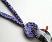 Sunglasses and Eyeglasses Holder Necklace - Lavender