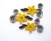 Quilled Yellow Flowers