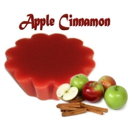 4 Apple Cinnamon Tarts Wax Potpourri Wickless Candle Melts Fruit and Spice Scent