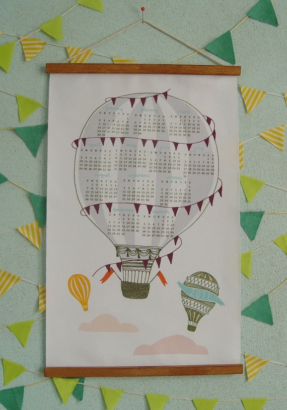 Hot Air Balloon - 2011 Fabric Calendar