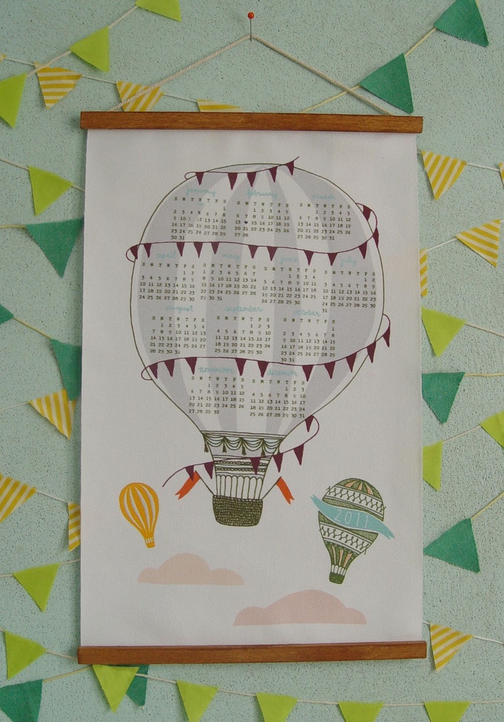 Hot Air Balloon - 2011 Fabric Calendar