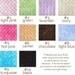 PETUNIAS' Little Fluffy Blanket with personalized BIRTH STATS