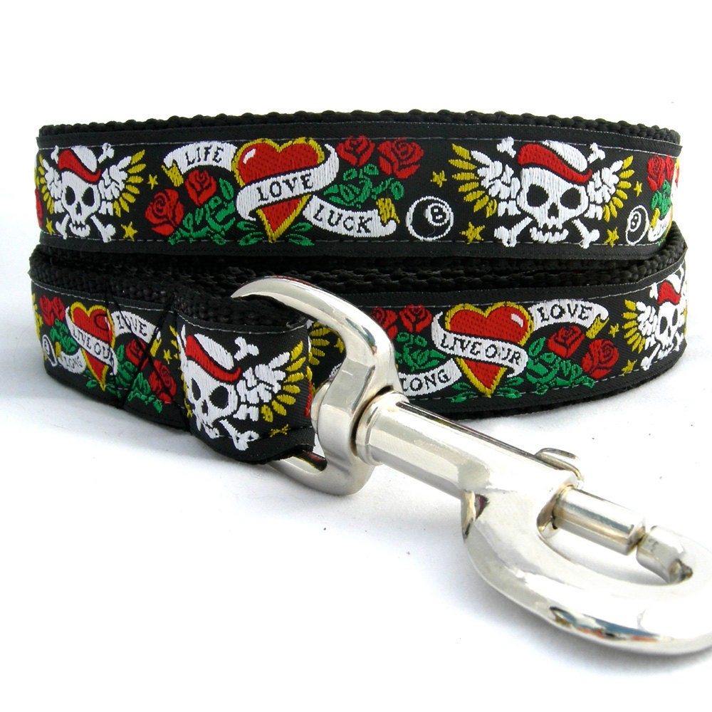Recycled Dog Leash (Patttern - Tattoo)