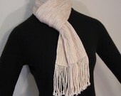 Diamond Furrows Scarf - Handwoven