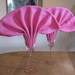 2 Handwoven Cotton Napkins - Pink Huck Lace