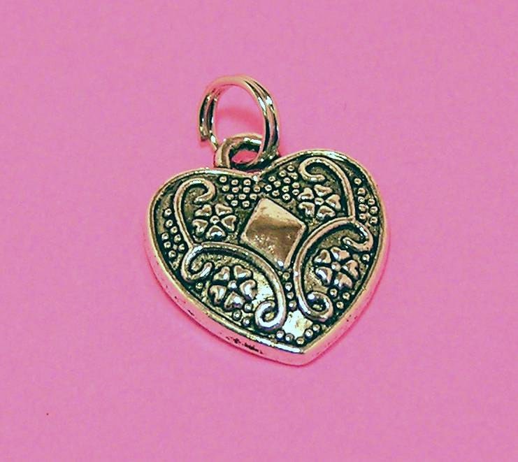 Cat Dog Pet Collar Charm - Heart Charm