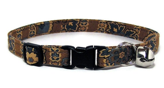 Cat Collar - French Beige Vintage Floral