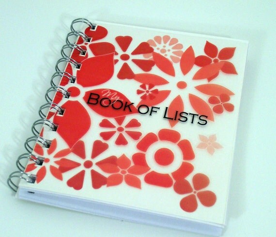 My Book of Lists - Orange Flower (Mini)